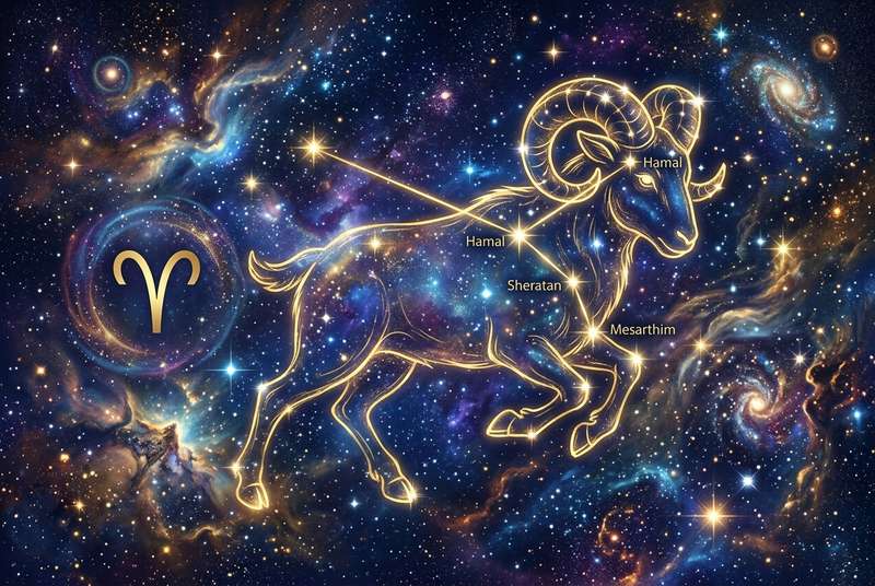 Aries zodiac sign symbol with calendar date May 14, 2026 for daily horoscope reading.