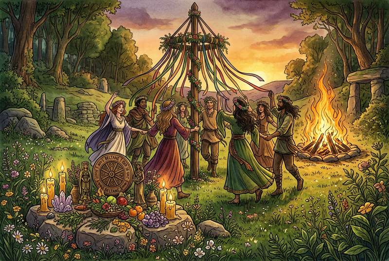 Beltane Sabbat: The Sacred Fire Festival of Fertility & Passion