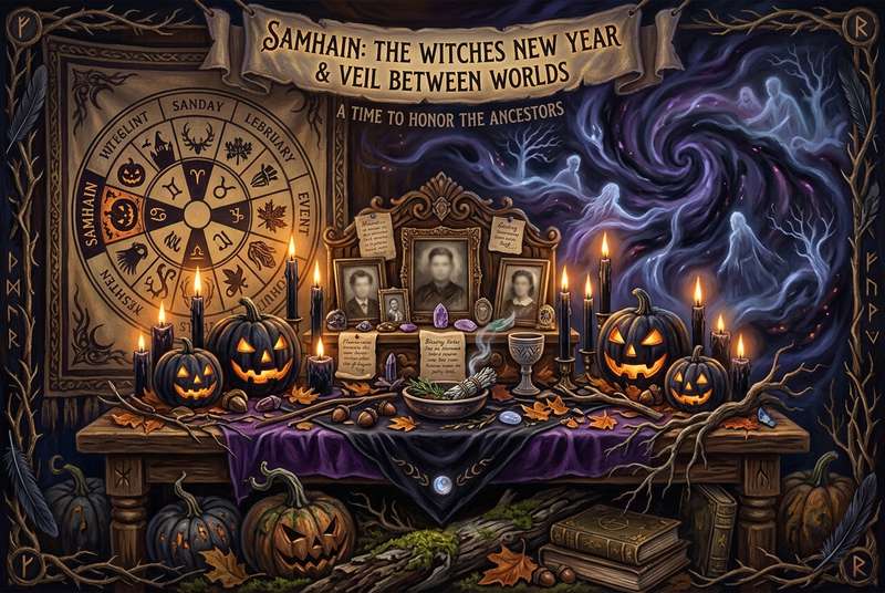 Samhain Sabbat: The Witches' New Year & Veil Between Worlds