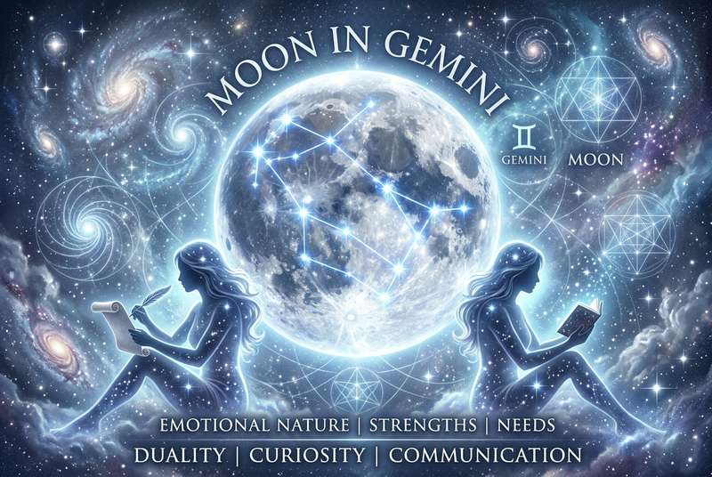 Moon in Gemini: Emotional Nature, Strengths & Needs