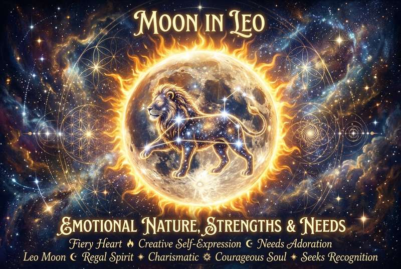 Moon in Leo: Emotional Nature, Strengths & Needs