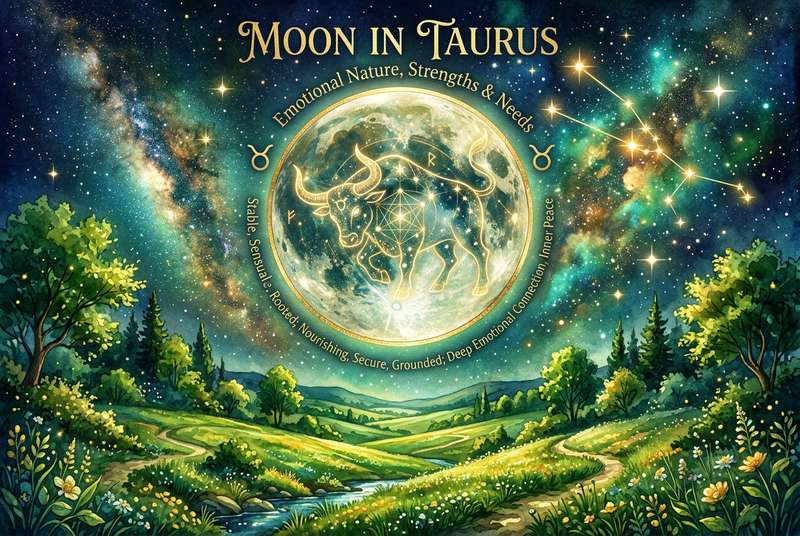 Moon in Taurus: Emotional Nature, Strengths & Needs
