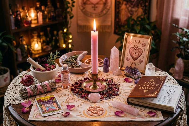 Pink Candle Magic: Meaning, Spells & How to Use It