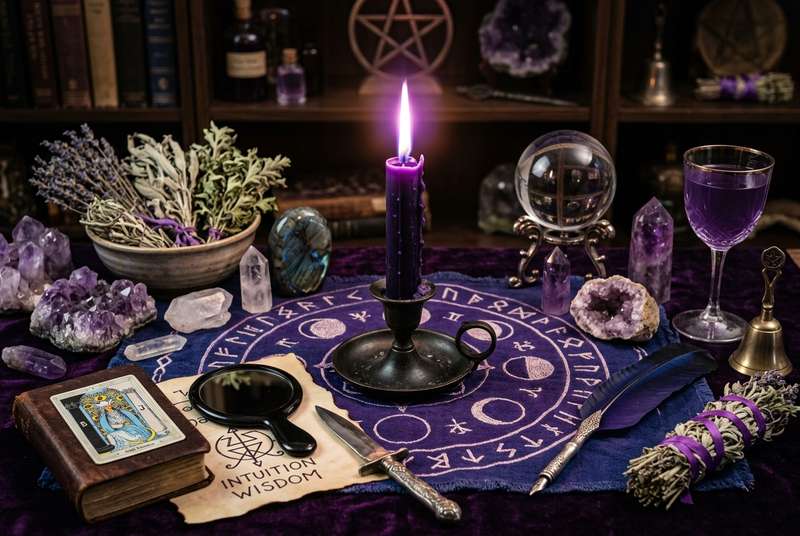 Purple Candle Magic: Meaning, Intentions & How to Use It