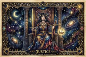 Justice Tarot Card Meanings: Balance, Truth, and Accountability
