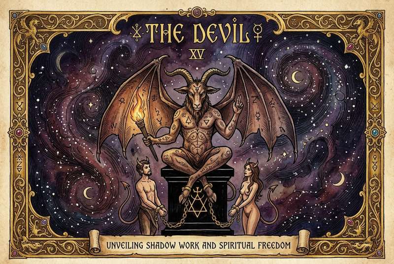 The Devil Tarot Card Meanings: Unveiling Shadow Work and Spiritual Freedom