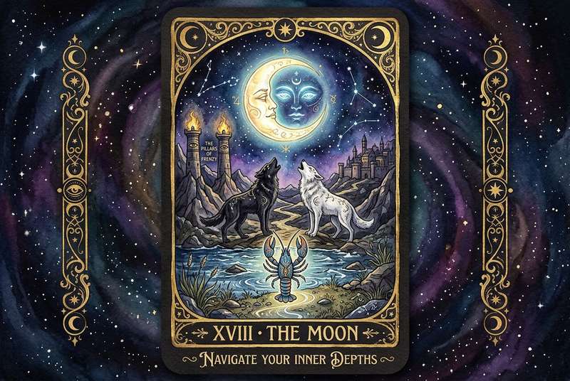 The Moon Tarot Card Meanings: Navigate Your Inner Depths