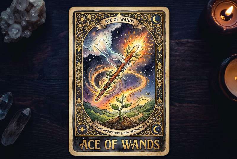 Ace of Wands Tarot Card Meanings: Divine Inspiration & New Beginnings