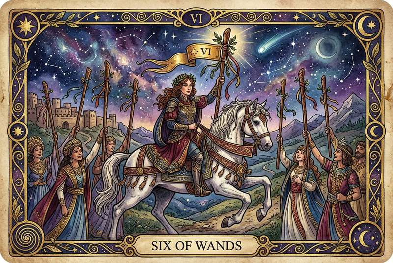 Six of Wands Tarot Card Meanings: Your Guide to Success and Recognition