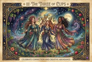 Three of Cups Tarot Card Meanings: Celebrate Connection and Creative Abundance