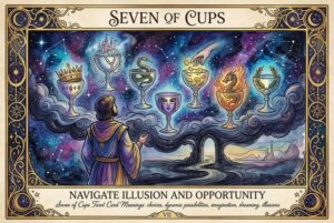 Seven of Cups Tarot Card Meanings: Navigate Illusion and Opportunity