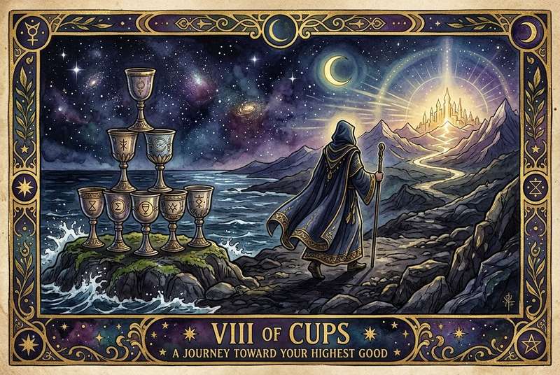 Eight of Cups Tarot Card Meanings: A Journey Toward Your Highest Good
