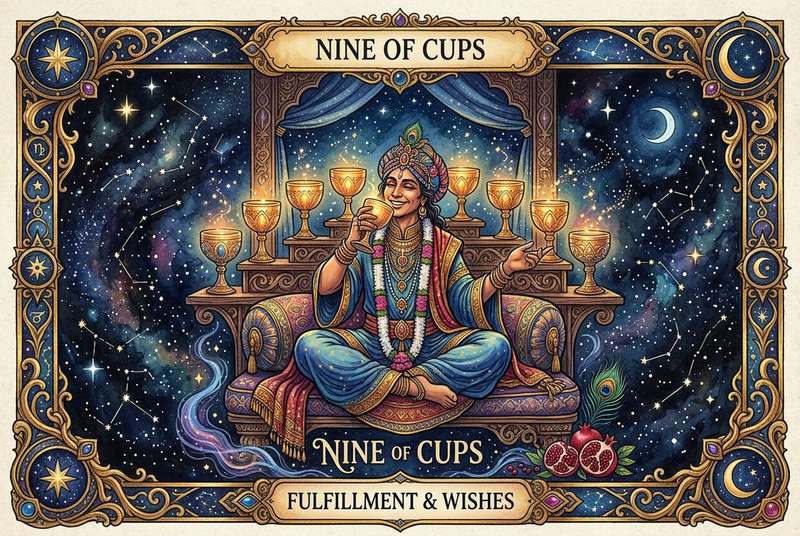 Nine of Cups Tarot Card Meanings: Your Guide to Fulfillment & Wishes