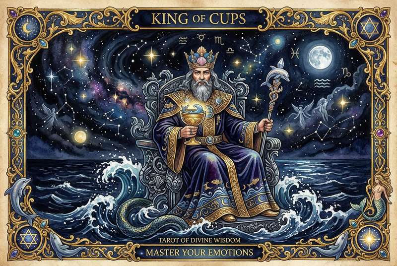King of Cups Tarot Card Meanings: Master Your Emotions with Divine Wisdom