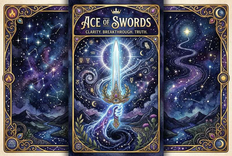 Ace of Swords Tarot Card Meanings: Clarity, Breakthroughs & Truth