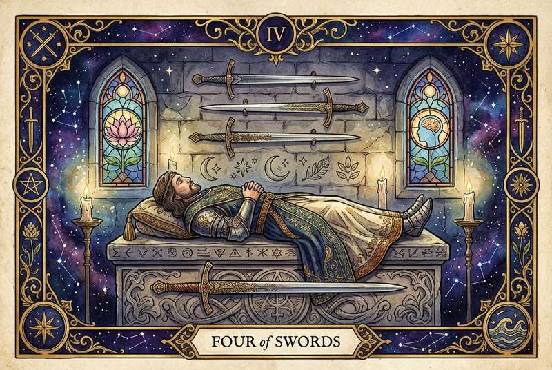 Four of Swords Tarot Card Meanings: A Guide to Rest and Reflection