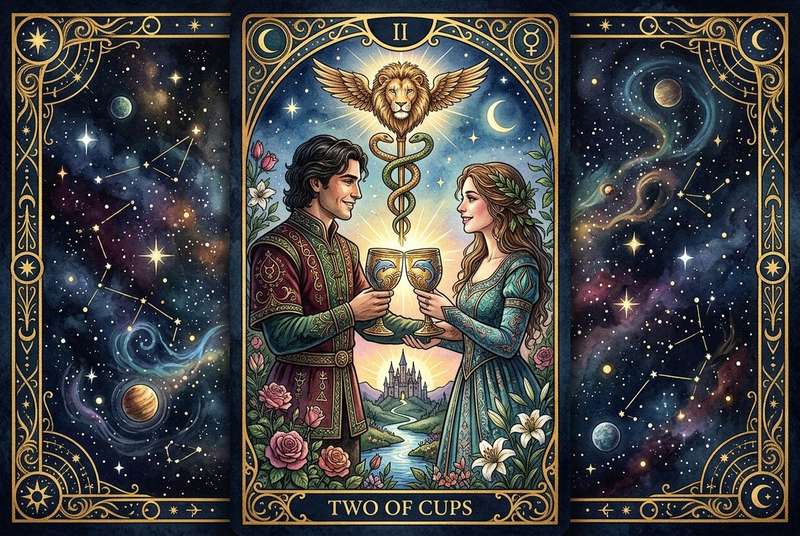 Two of Cups Tarot Card Meaning: A Guide to Love, Partnership & Sacred Connection