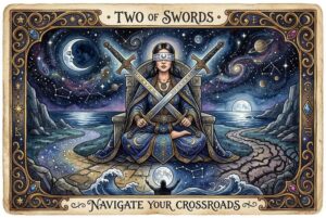 Two of Swords Tarot Card Meanings: Navigate Your Crossroads
