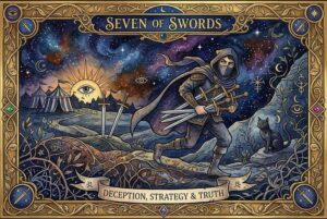 Seven of Swords Tarot Card Meanings: A Guide to Deception, Strategy & Truth