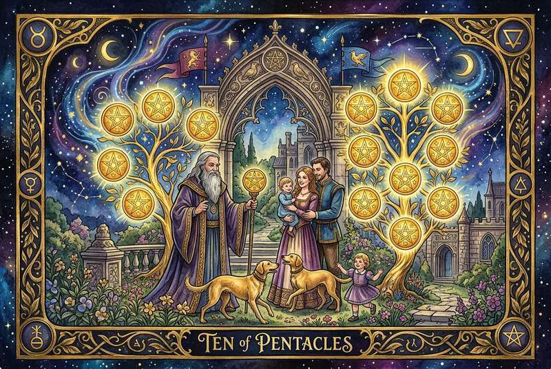 Ten of Pentacles Tarot Card Meanings: Complete Guide to Wealth & Legacy