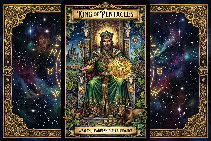 King of Pentacles Tarot Card Meanings: Wealth, Leadership & Abundance