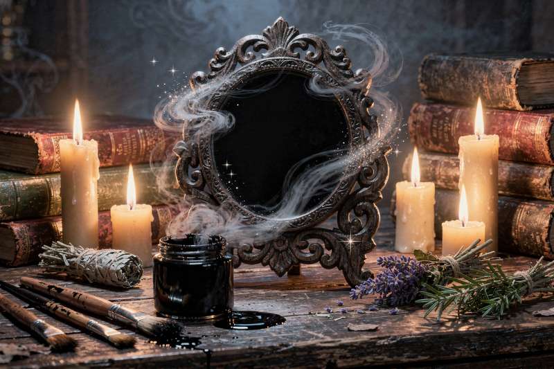 How to Make a Scrying Mirror: DIY Black Mirror Step-by-Step