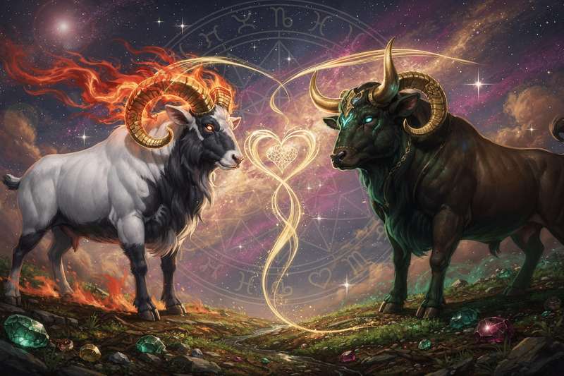 Aries and Taurus Compatibility: Fire Meets Earth in a Slow-Burn Match