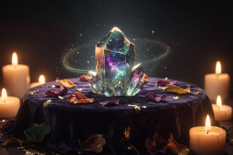 Deep black obsidian crystal stone displayed to showcase its polished volcanic glass surface and reflective properties.