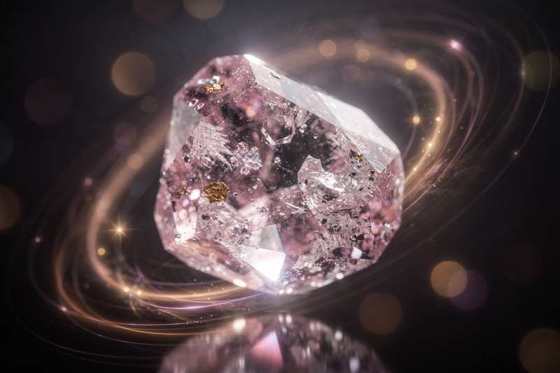 Lithium quartz crystal specimen displaying lavender-tinted inclusions for emotional healing and tranquility.