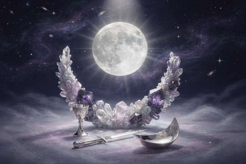 Astrological chart showing zodiac symbols for sun and moon signs with birth date elements.