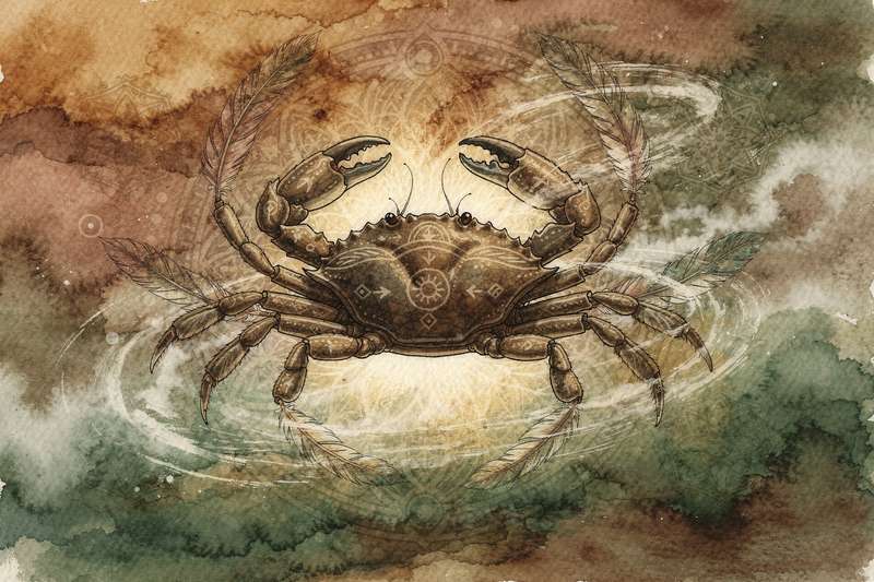 Cancer spirit animal symbolizing protective instincts, emotional depth, and nurturing compassion.