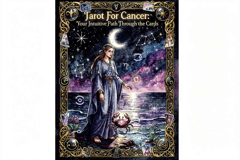 Cancer zodiac sign's tarot reading revealing emotional guidance and intuitive spiritual wisdom.