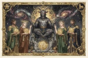 Tarot For Capricorn: The Devil Card and the Pentacles Court