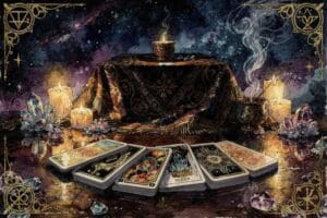 Tarot card spread with guidance and interpretations specifically aligned to Virgo zodiac traits and personal readings.
