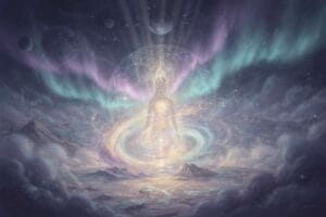 A bird in flight with wings spread wide against a clear sky, symbolizing divination through natural signs.