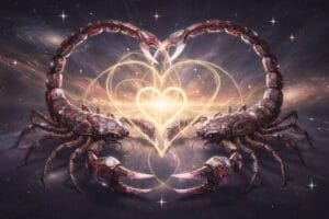 Two Scorpios exploring deep emotional connection and shared intensity in their relationship.
