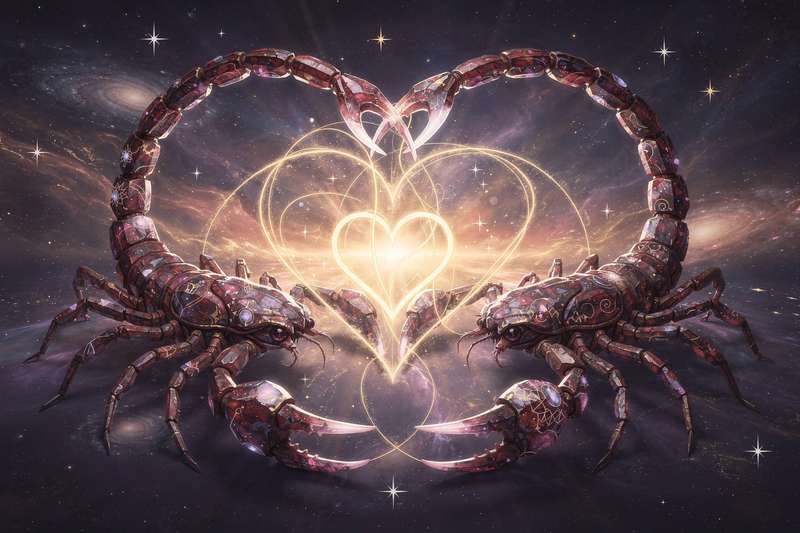 Two Scorpios exploring deep emotional connection and shared intensity in their relationship.