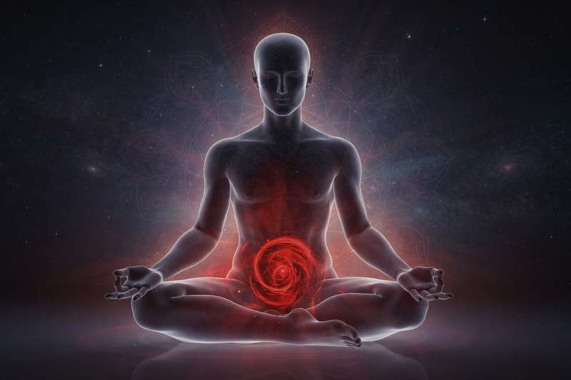 Red energy center located at the base of the spine representing grounding, stability and security.