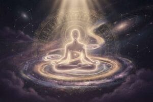 Crystal arrangement and cleansing tools prepared for Thanksgiving spiritual preparation and energetic alignment.
