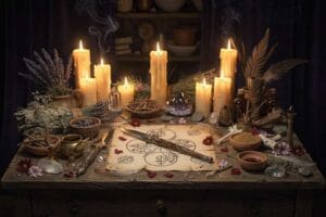 Traditional Latin American witchcraft practices and spiritual rituals passed down through generations.