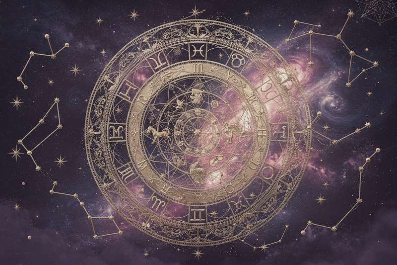 Venus gleaming in deep space as the celestial body governing love, attraction, and romantic connections.