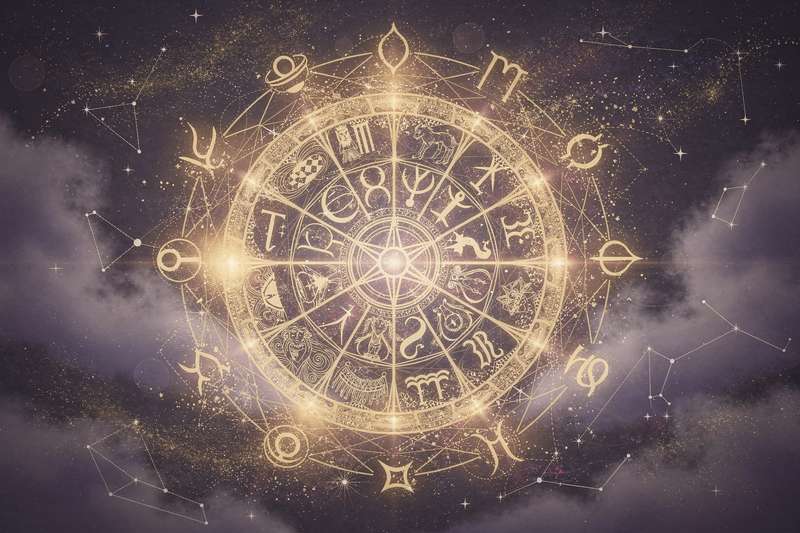 Capricorn zodiac symbol and seasonal timing chart showing winter solstice alignment and astrological influence period.