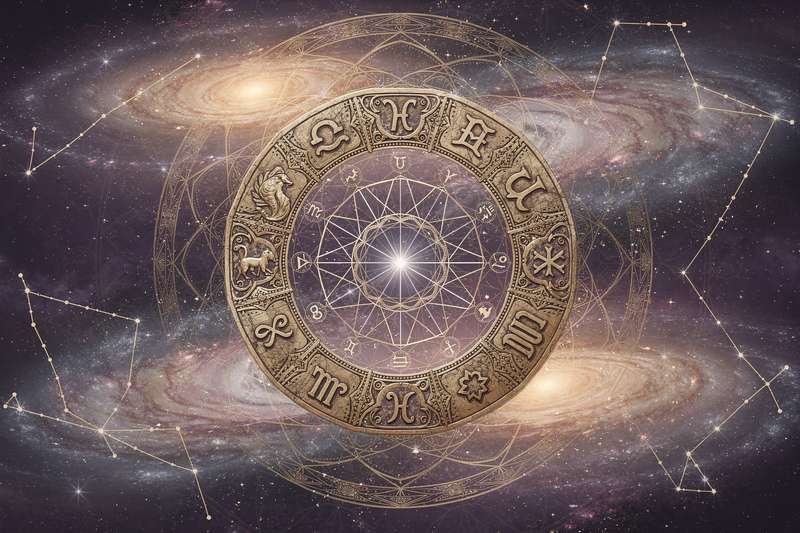 Gemini zodiac symbol with spring flowers and earth elements representing Taurus season influence.