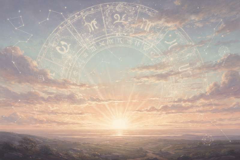 Astrological birth chart showing Taurus sun and Aries ascendant planetary placements and aspects.