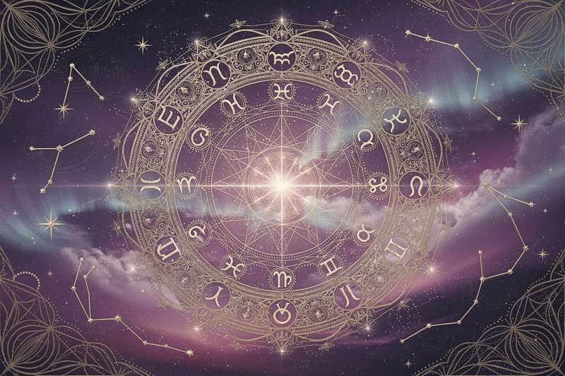 Natal chart wheel showing Leo placement with Saturn and eighth house indicators highlighted.