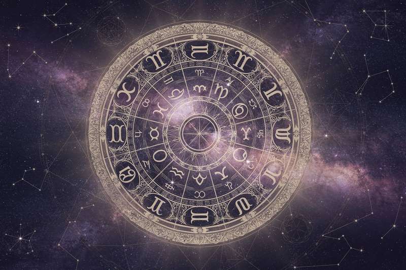 Libra constellation and multiple planets aligned in the zodiac chart showing planetary influence.