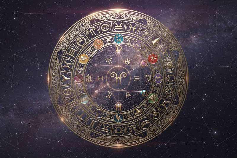 Black Moon Lilith placement wheel showing zodiac signs and house positions in natal chart interpretation.