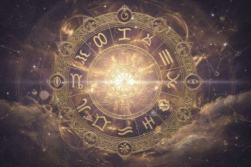 Astrological chart showing Venus and Mars aligned in the zodiac sign Virgo.