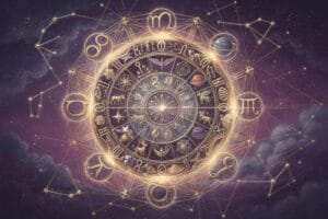 Aries astrological calendar highlighting favorable dates and planetary alignments throughout April.