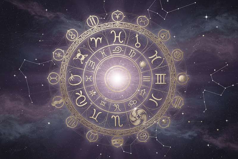 Astrological birth chart showing overlapping zodiac signs and cusp dates with explanatory notes.